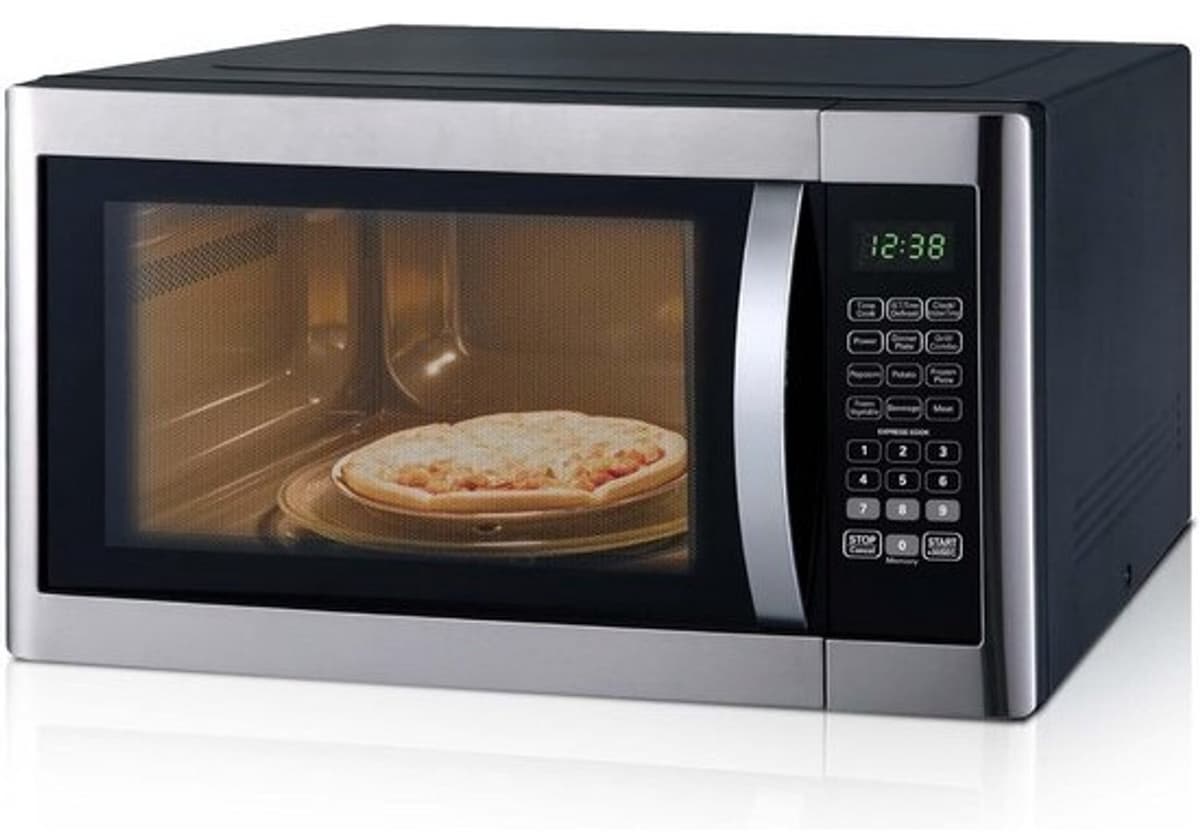 Grote magnetron met grill - 42 liter, 1100W en 1400W - 11 vermogensstanden en automatische menu's — afbeelding 1