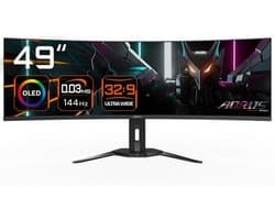 Gigabyte AORUS CO49DQ - Curved OLED Ultrawide Gaming Monitor - 144Hz - 49 inch