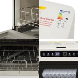 Tafelvaatwasser - Compact model voor 4-6 borden met 4 programma's en LED-display — thumbnail 2