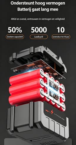 21V Draadloze Elektrische Grasmaaier Trimmer Lichtgewicht werkt op accu inclusief accu geschikt voor het maaien van gazon tuin en terras (Zwart) 85*16*8cm — thumbnail 3