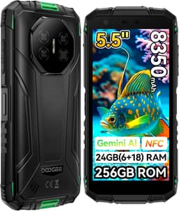 DOOGEE Fire 3 Ultra Robuuste Smartphon 24GB(6+18) RAM 256GB ROM Groen — thumbnail 1