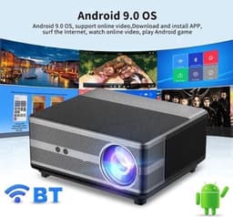 Mini Beamer - Projector - Digitale Beamer - Draagbaar - 1080P Projector - 4K Full HD - Met Auto Focus - 21000LM - 2500ANSI - AC100-240V / 50-60Hz - Android System - 205W - Zwart — thumbnail 4