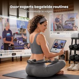 MSB HANDEL Massagepistool Elektrisch met 4 Opzetstukken - Massage Gun - Nek Massager, Schouder en Rug Massager - Ergonomisch U-Vormig Handvat - Percussie Massage Apparaat voor Spierpijn en Ontspanning — thumbnail 5
