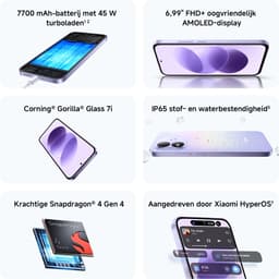 XIAOMI Redmi Note 17 5G - 8GB - 256 GB Zwart — thumbnail 4