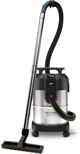 Nilfisk Multi I 20 T Inox Nat- en Droogzuiger - 1100W - 20L RVS Alleszuiger - L-Klasse Stofzuiger met Stopcontact voor Elektrisch Gereedschap & Blaasfunctie — thumbnail 5