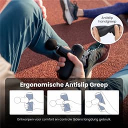 KLS® Massage Gun - Massage Gun Mini - Massage Pistool - Zwart - 14cm x 11cm x 5cm — thumbnail 5