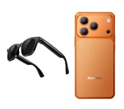 Blackview WAVE 7C Smartphone + BV300 Camera Bril - 4G - DUAL SIM - 16GB RAM + 64GB ROM - Android 16 - 5000mAh + AI Smart Zonnebril Slimme Bril - Bluetooth 5.4 IP54 — thumbnail 1