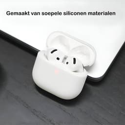 Studio Air Hoesje geschikt voor Airpods 5 - Wit - Schokbestendige Siliconen Case — thumbnail 5