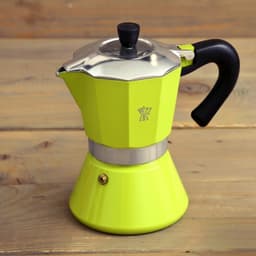 Merkloze Aluminium Moka Pot voor 6 Kopjes - Groen — thumbnail 2