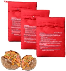 Set van 3 Herbruikbare Aardappelzakken voor Magnetron — thumbnail 1
