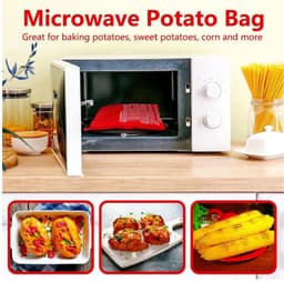 Set van 2 Herbruikbare Aardappelzakken voor Magnetron — thumbnail 3