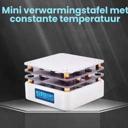 Hete Plaat Soldeerplaat, Verwarmingsmat Mobiele Telefoon Reparatie, Lastafel, Verwarmingssolderplaat Lasser, Hete Voorverwarming Lasstation, 20 V Mini Smart Thermostaat voor Reparatie DIY Laboratorium — thumbnail 2