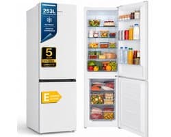 Heinner HCNF-HM253INVE++ Koel-vriescombinatie 253 L – Inverter – No Frost – Elektronische Bediening – Omkeerbare Deur – Wit – 5 Jaar Garantie