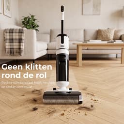 Lodgy OneSweep X1 Elektrische Dweil - Steelstofzuiger met Dweilfunctie - Nat Droog Dweilstofzuiger - Draadloze Vloerreiniger - Dweilmachine - Anti-Klit — thumbnail 2