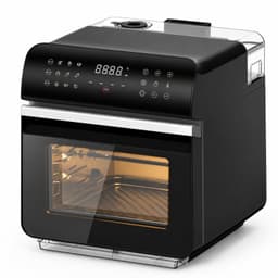 Vivid Green Airfryer met Stoomfunctie – 10,5L – Airfryer & Stoomoven in 1 – 12 Programma's – 1550W – PFAS-vrij – Zwart — thumbnail 1