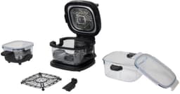 Tristar glazen airfryer 4.2 & 2.2 liter - Van frituren tot warmhouden -Minder olie nodig dan bij een normale frituur - Inclusief glazen schalen en grillrekken - Airfryer — thumbnail 4