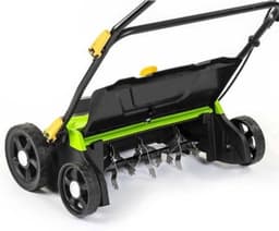 Elektrische Verticuteermachine – Gazonverticuteerder – Mosverwijderaar – Gazonhark – Grasmaaier – 1300 W Motor – Maaibreedte 320 mm – 40 L Opvangbak – Verstelbare Handgreep – Variabele Snijdiepte — thumbnail 4