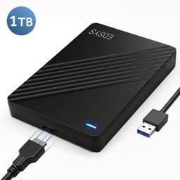 EDSYS Externe Harde Schijf 1 TB – HDD Hard Drive – Externe HDD Harddisk – Plug & Play – Extra Opslag — thumbnail 1