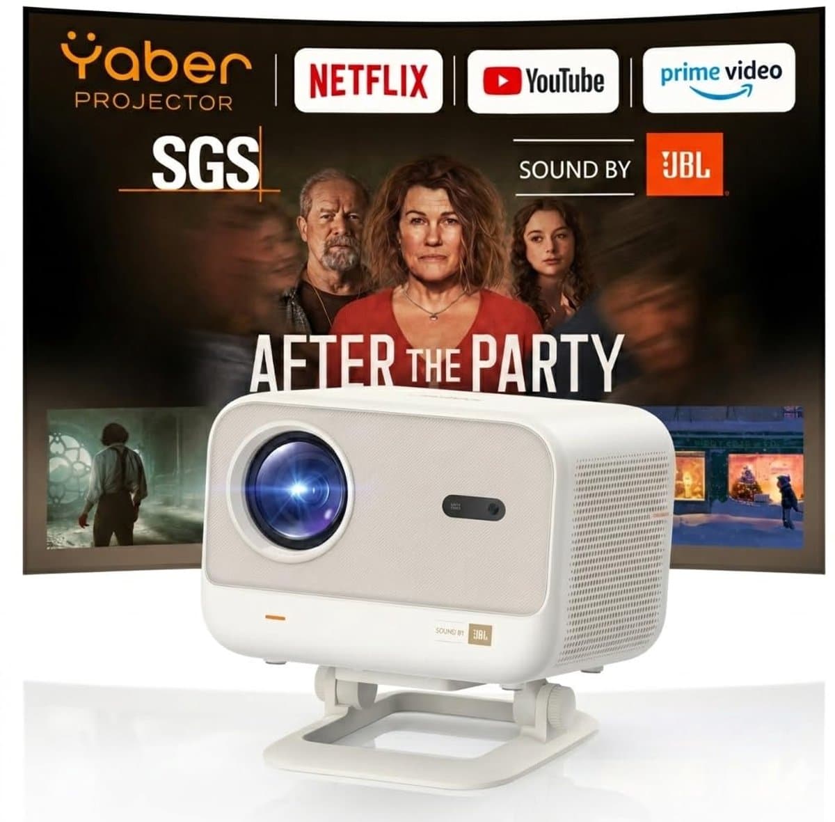 Beamer Netflix Ready - 1080p Full HD - 460 ISO Lumen - LED - Voor Thuisbioscoop En Gaming — afbeelding 1