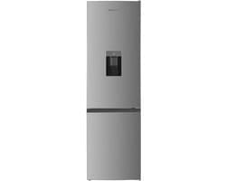 Heinner HC-HM260INVXWDD Koel-vriescombinatie met Waterdispenser – 260 L – Inverter Compressor – Energieklasse D – Elektronische Bediening met Instelbare Thermostaat – Omkeerbare Deuren – Grijs– 5 Jaar Garantie