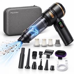 PULVRA Kruimeldief PRO – 4-in-1 Handstofzuiger - Auto stofzuiger – 16.000 Pa – 3 Zuigstanden – Snoerloos – Auto Stofzuiger – Zuigen & Blazen – Air Duster – Opblaasfunctie — thumbnail 1