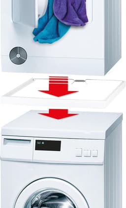 Scanpart tussenstuk voor wasmachine en droger - Geschikt voor AEG Bosch LG Miele Samsung Siemens Zanussi Whirlpool - Stapelkit - Universeel — thumbnail 6