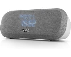 Teufel RADIO ONE - Hifi-wekkerradio met DAB+/ FM - Dimbaar display - 4 wekgeluiden - lichtgrijs