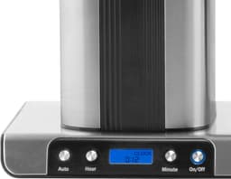 Inventum KZ813D - Koffiezetapparaat - 1,25 liter - 10 kopjes - Filter 1x4 - Glazen kan - Warmhoudfunctie - Filterkoffie - Zwart/RVS — thumbnail 3