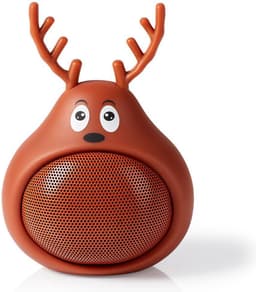 Nedis Bluetooth-Speaker - Maximale batterijduur: 3 uur - Handheld Ontwerp - 9 W - Mono - Ingebouwde microfoon - Koppelbaar - Animaticks Rudy Reindeer - Bruin — thumbnail 1