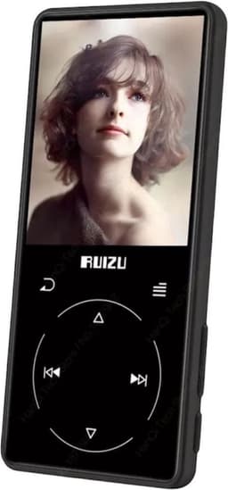 RUIZU D16 Metalen Bluetooth MP3 Speler - Draagbare Audio 8GB - Muziekspeler met ingebouwde Speaker - FM Radio - Recorder - E-Book - Video Speler - Zwart — thumbnail 1