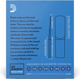 Royal by D'Addario RJB1015 Alt saxofoon rieten 10 stuks sterkte 1.5 — thumbnail 3