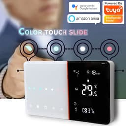 TechU™ Slimme Thermostaat Ease – Wit – Alleen voor CV-ketel – App & Wifi – Google Home & Alexa – Persoonlijk programma instelbaar — thumbnail 4