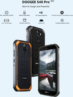 Doogee S40 Pro 13,8 cm (5.45") Dual SIM Android 10 4G Micro-USB 4 GB 64 GB 4650 mAh Zwart — thumbnail 2