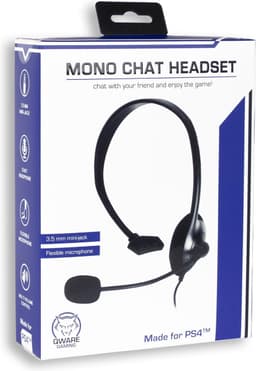 Qware - Gaming - mono - koptelefoon - hoofdtelefoon - headset - chat headset - Playstation 4 - Playstation 5 — thumbnail 3