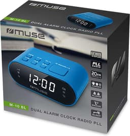 Muse M-10BL - Compacte wekkerradio - voorkeuzezenders - dimbaar display - sleep / snooze - back-up batterij — thumbnail 2
