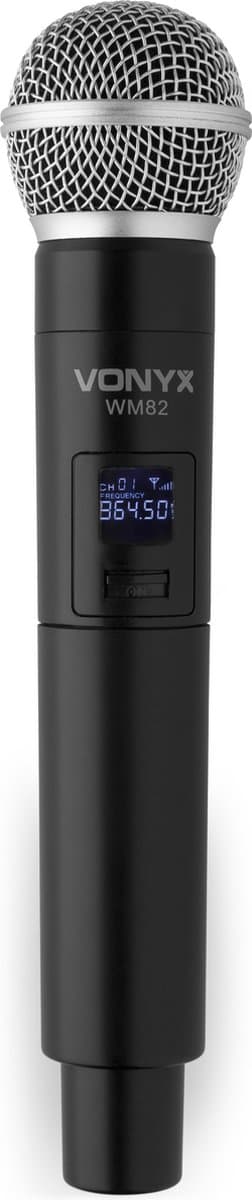 Draadloze microfoon - Vonyx WM82C UHF draadloze microfoonset met handheld en headset microfoon — thumbnail 4