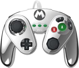 Nintendo Super Smash Bros - Gaming Controller - Mario Zilver - Nintendo Wii U + Nintendo Wii — thumbnail 1