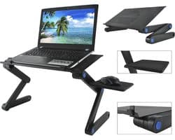 Laptoptafel Met Muismat - Laptop Verhoger Schoottafel - Bed/Schoot Bureau Notebook Standaard - Universeel