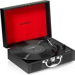 RICATECH RTT21 - Platenspeler met bluetooth - Zwart — thumbnail 1