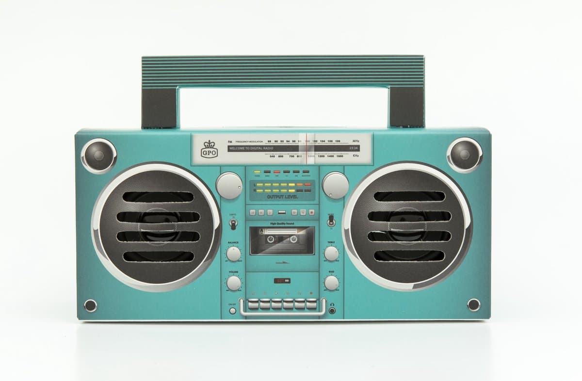 GPO BRONXAQUA - Draagbare bluetooth speaker Bronx, jaren '80, aqua — afbeelding 1