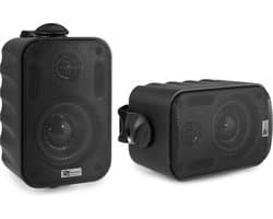 Speakerset - Power Dynamics BC30V zwarte speakerset - 60W - Waterbestendig dus ook geschikt voor buiten - 100V / 8 Ohm