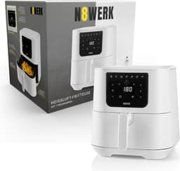 N8WERK heteluchtfriteuse Moonlight White Edition 5,5l - wit - 1800W — thumbnail 5