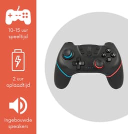 2x Draadloze Controller Geschikt voor ALLE Nintendo Switch en OLED - Ergonomische Handvat Gripstand — thumbnail 4