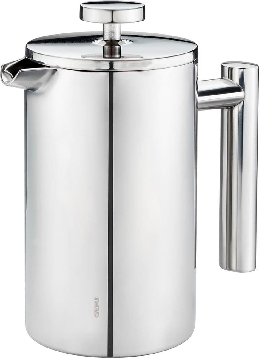 Cafetière/French Press, RVS, Dubbelwandig, 1 L, 20 jaar garantie - GEFU | GUSTAVO — afbeelding 1