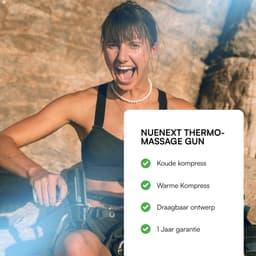 NueNext Thermo Massage Gun Professioneel - Warm & Koud - Massage Apparaat - Massageapparaat Massagegun - Massage Pistool - Zwart — thumbnail 3