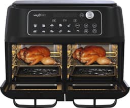 MAXXMEE hetelucht friteuse met dubbele kamer 11l - zwart, 2400 W — thumbnail 6