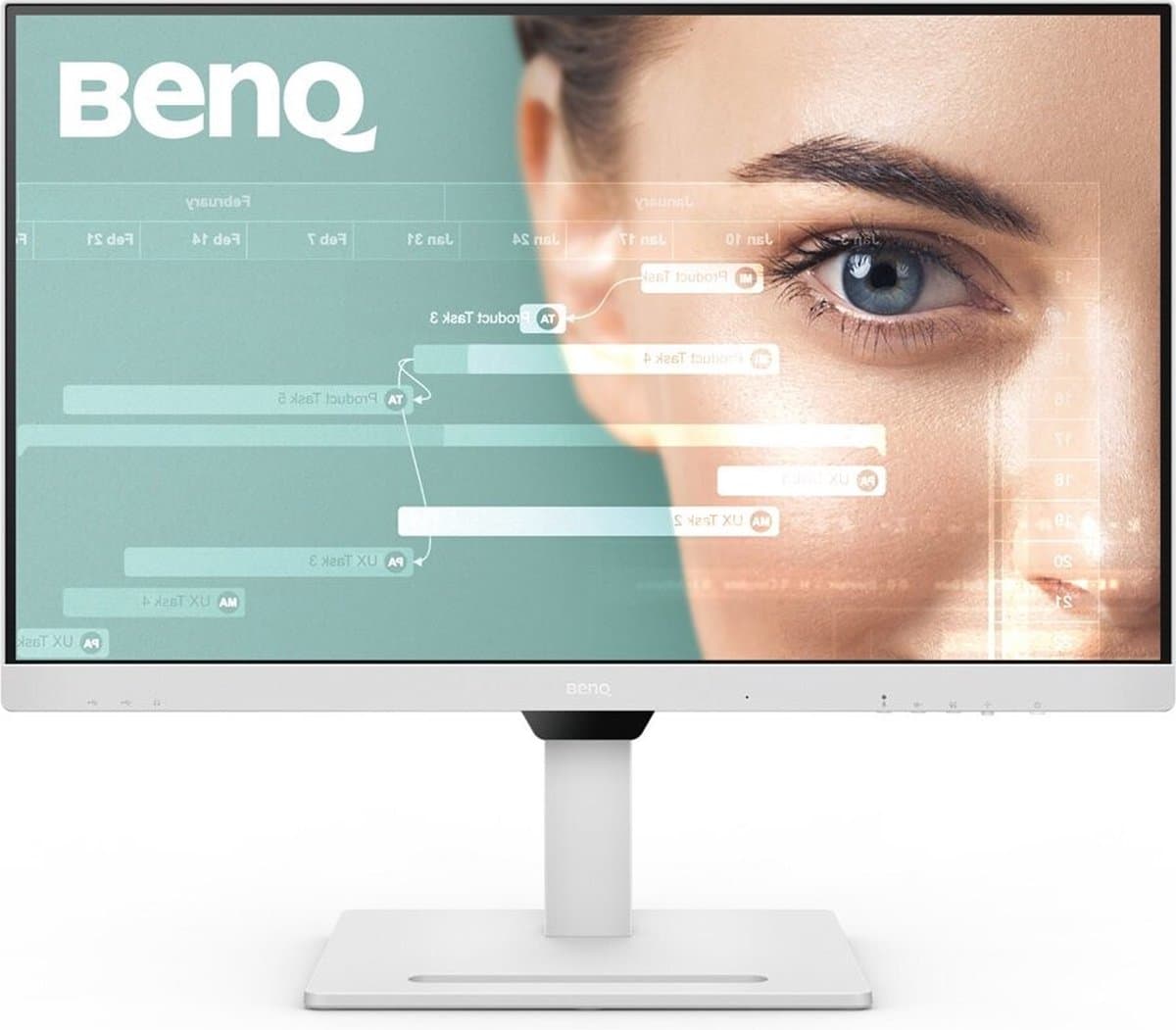 BenQ QHD Ergonomische 27 inch LED Monitor GW2790QT - LED - 1440p - 75Hz - IPS - 2 x 2W speakers - USB-C (65W) - Daisy Chain via DP-out — afbeelding 1