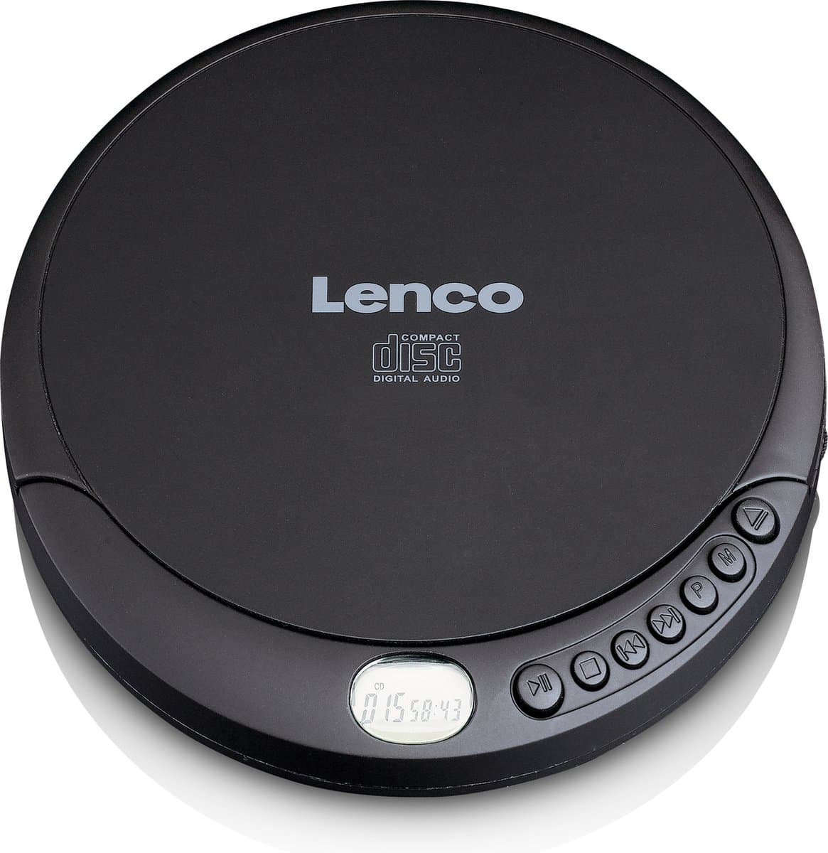 Lenco CD-010 Discman - Draagbare CD Speler met Oordopjes - Zwart — afbeelding 1