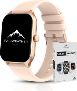 Fairweather Smartwatch Pro – Heren & Dames – HD – Stappenteller – Slaapmeter – hartslagmeter – Geschikt voor iOS en Android - rose goud — thumbnail 1