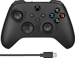 Xbox Draadloze Controller - Zwart - Inclusief USB C kabel - Xbox, PC, Cloud Gaming — thumbnail 3